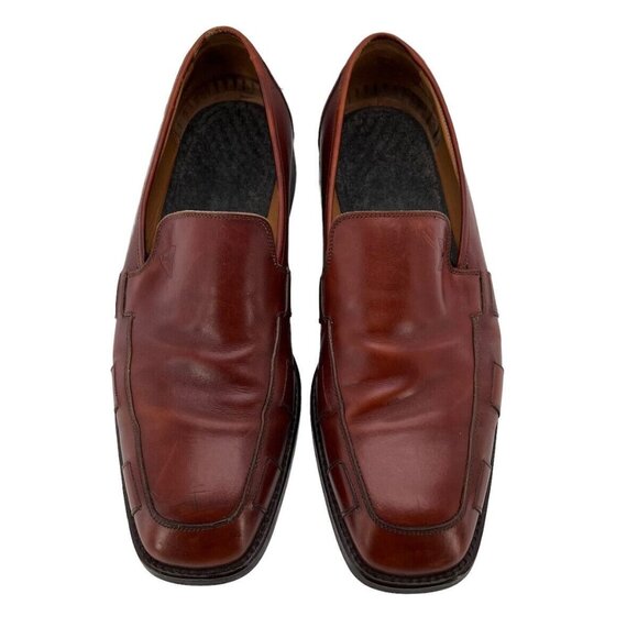 Michael Toschi Mens 11 M Loafer Slip On Brown Kidskin Italy - Picture 4 of 9